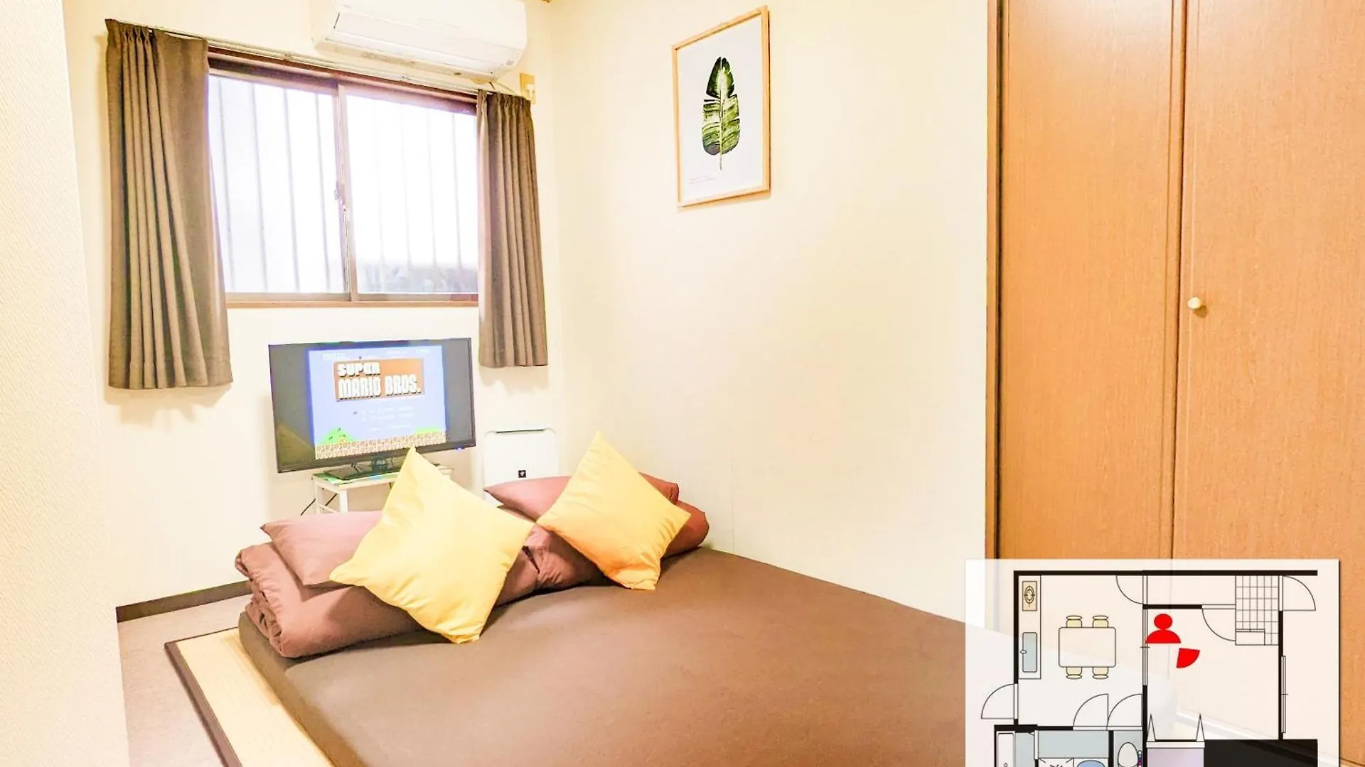 1 Tatami Bedroom With Famicon&Dining Kitchen, Doumotengachaya Dt01 Ōsaka Apartment