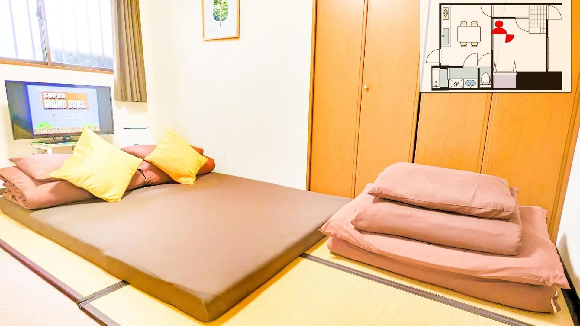 1 Tatami Bedroom With Famicon&Dining Kitchen, Doumotengachaya Dt01 Osaka